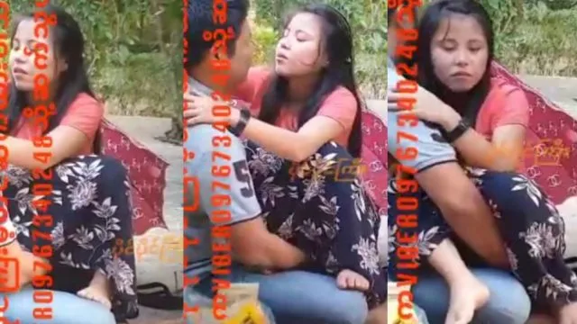 ပန်းခြံထဲမှာအဖုတ်နှိုက်တဲ့ကျော်ကြီး