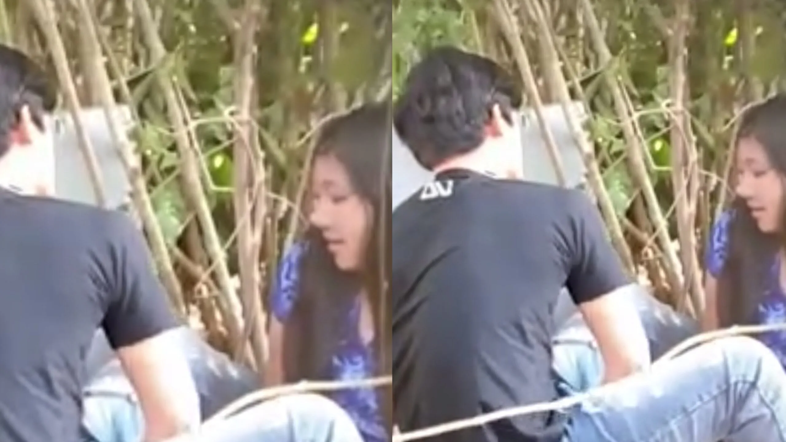 သင်္ကြန်လူရှုတ်လို့ ခြုံတိုးရင်း ရှယ်တွယ်တဲ့ စားဘဲကြီး