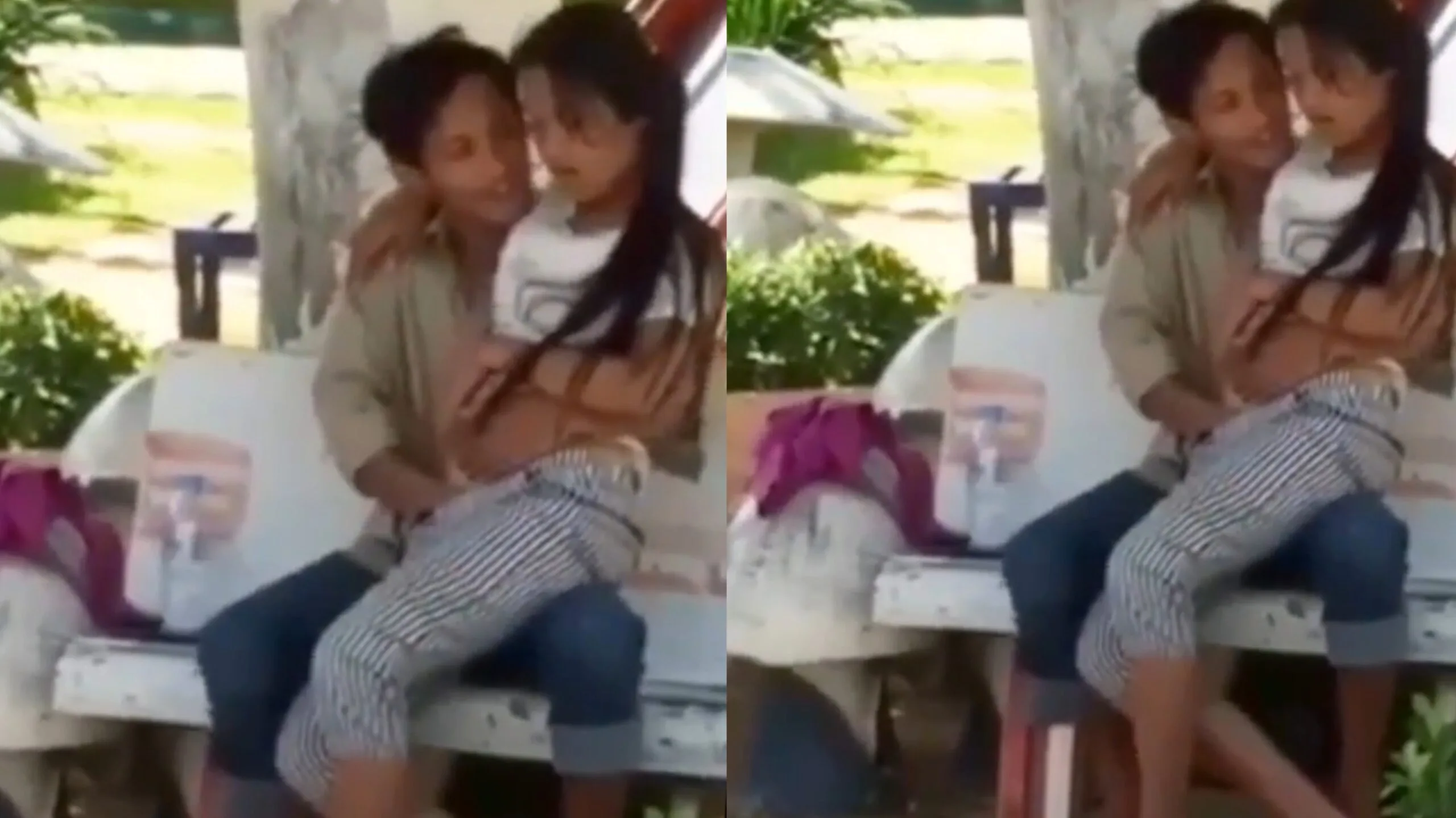 ပန်းခြံထဲက ချောင်းရိုက်ခံရသော စုံတွဲ