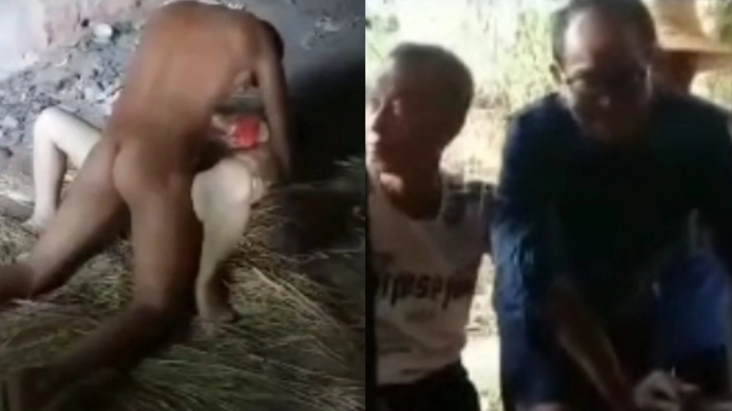 ရွာသူရွာသားတွေရှေ့မှာ ပေါ်တင်လိုးပြတဲ့ စုံတွဲ