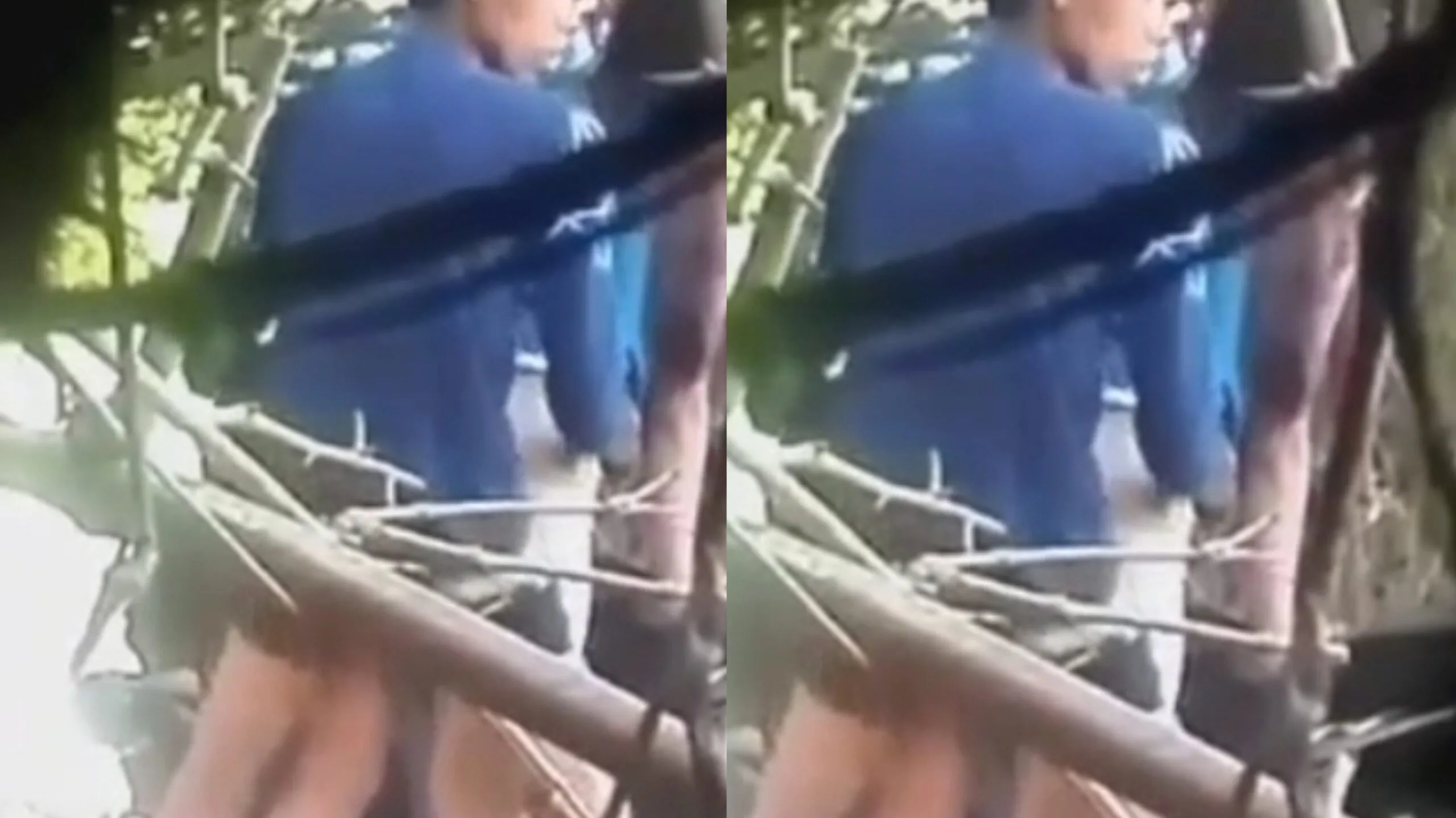 လူရှင်းတုန်း ဆိုင်ကယ်ပေါ် လေးဘက်ထောက်တွယ်