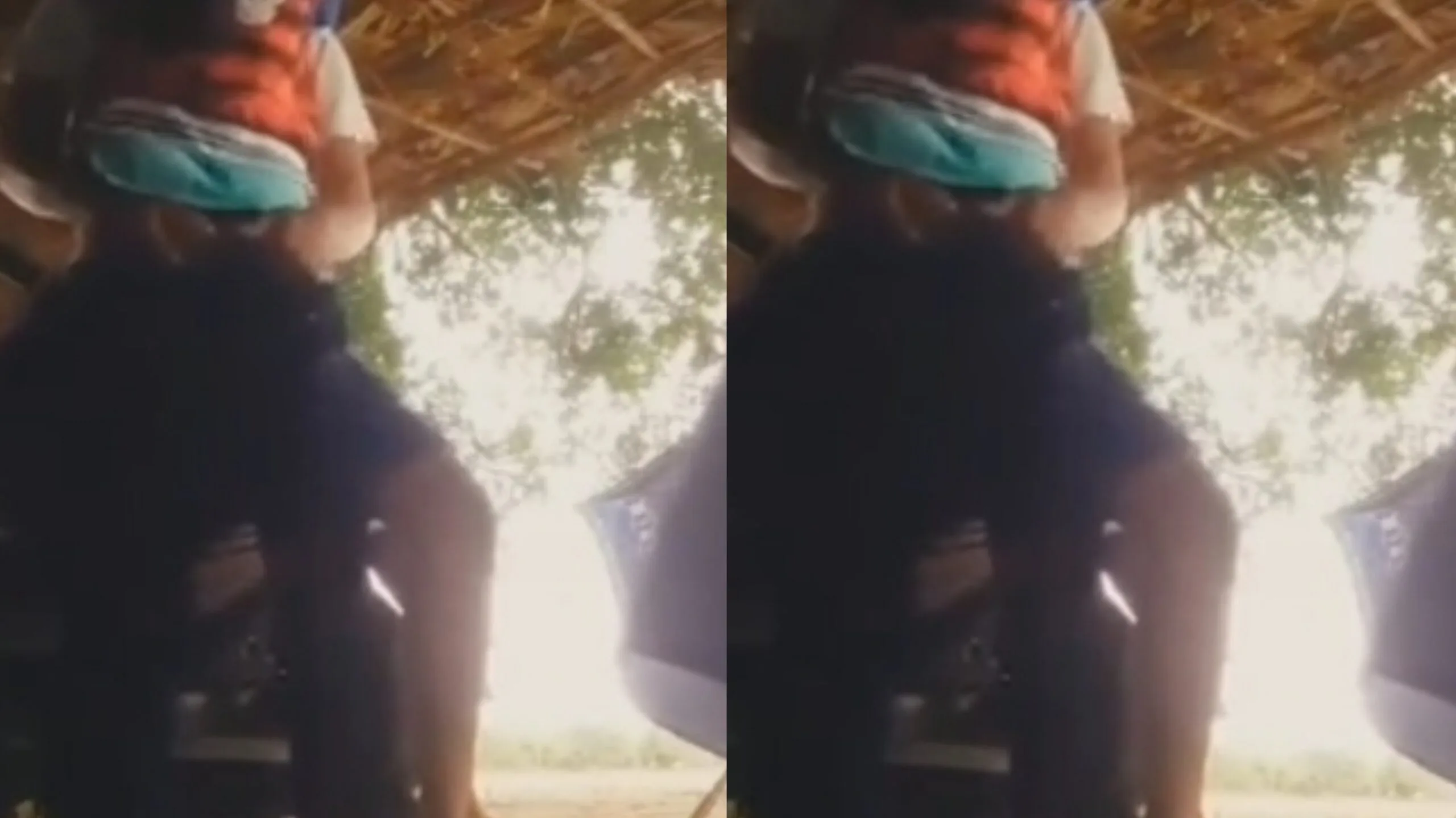 လူမြင်မှာကြောက်လို့ တဲအိမ်ထဲထိုးကာလိုးတဲ့ စားဘဲကြီး