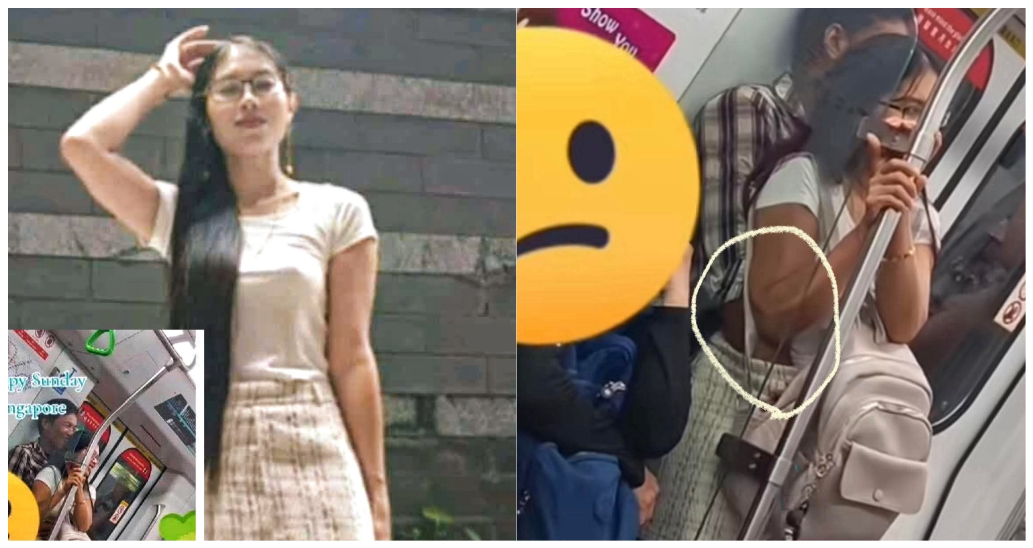 MRT ရထားပေါ်မှာဖော်ကင်နှိုက်တဲ့မြန်မာစုံတွဲ